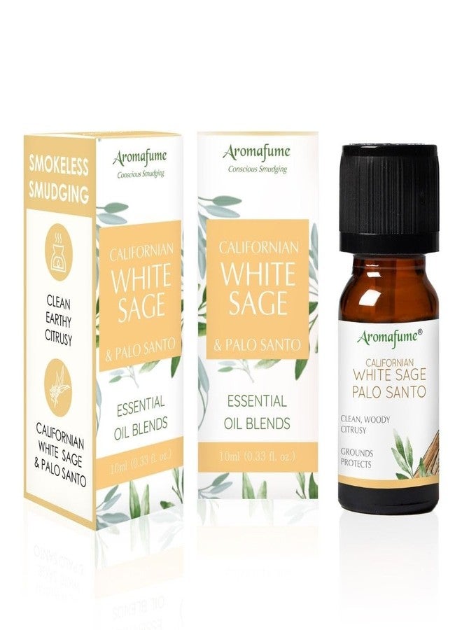 Aromafume White Sage & Palo Santo Essential Oil Diffuser Blend by Aromafume | 3x10ml/0.33 fl oz | Aromatherapy Oil for Cleansing Negative Energy & Protection | Ethically sourced| Sage Oil for Smokeless Smudging - Image 1